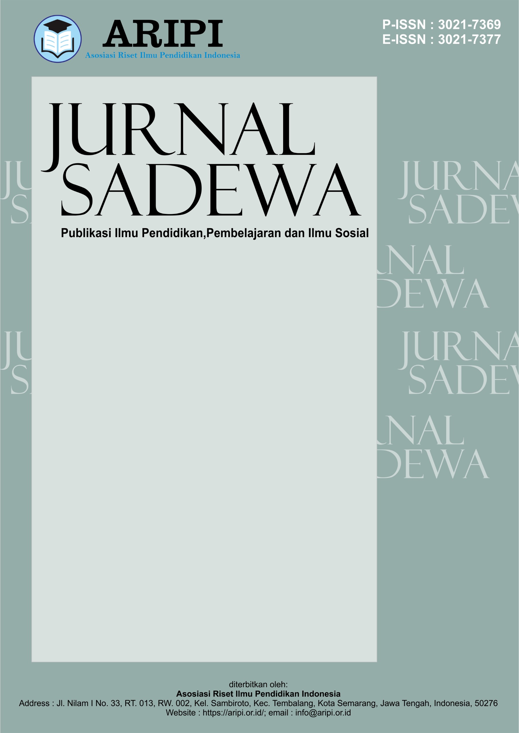 					View Vol. 4 No. 3 (2026): Agustus: Jurnal Sadewa : Publikasi Ilmu Pendidikan, Pembelajaran dan Ilmu Sosial 
				