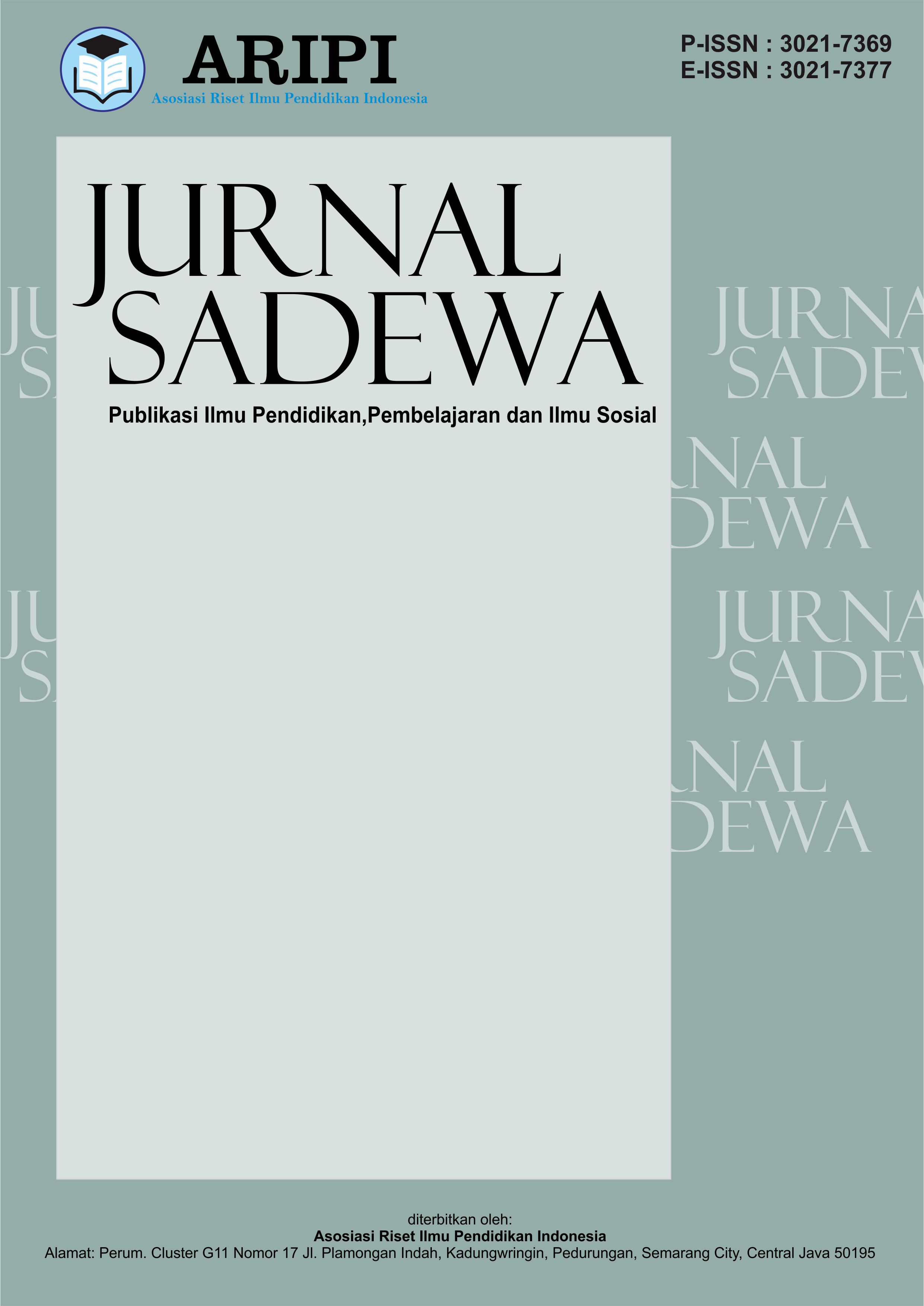 					View Vol. 2 No. 4 (2024): November : Publikasi Ilmu Pendidikan, pembelajaran dan Ilmu Sosial 
				