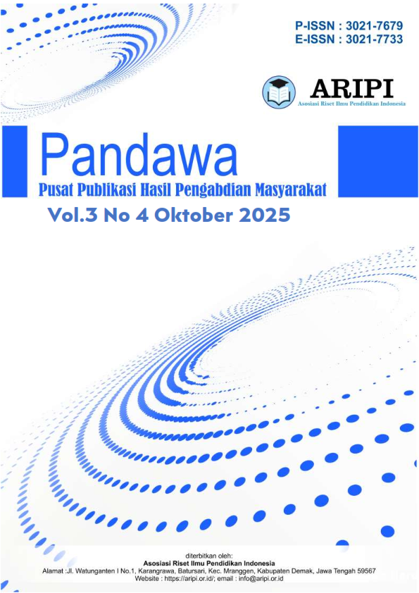 					View Vol. 3 No. 4 (2025): Oktober : Pandawa : Pusat Publikasi Hasil Pengabdian Masyarakat
				