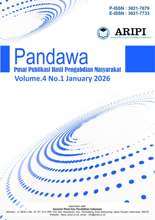 					View Vol. 4 No. 1 (2026): January : Pandawa : Pusat Publikasi Hasil Pengabdian Masyarakat
				